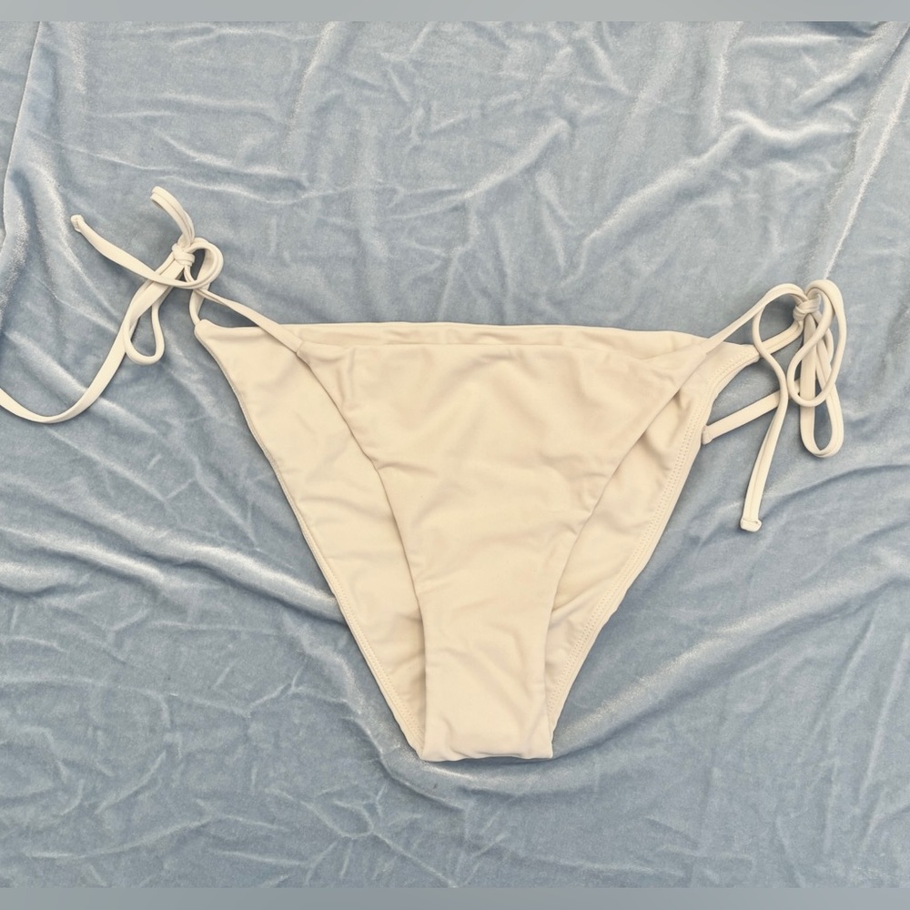Mikoh white Tie Side Bikini Bottom